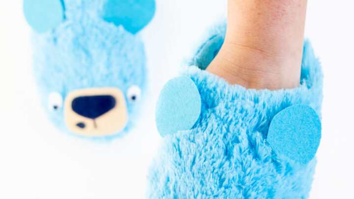 DIY Bear Slippers that are No Sew | Cutefetti