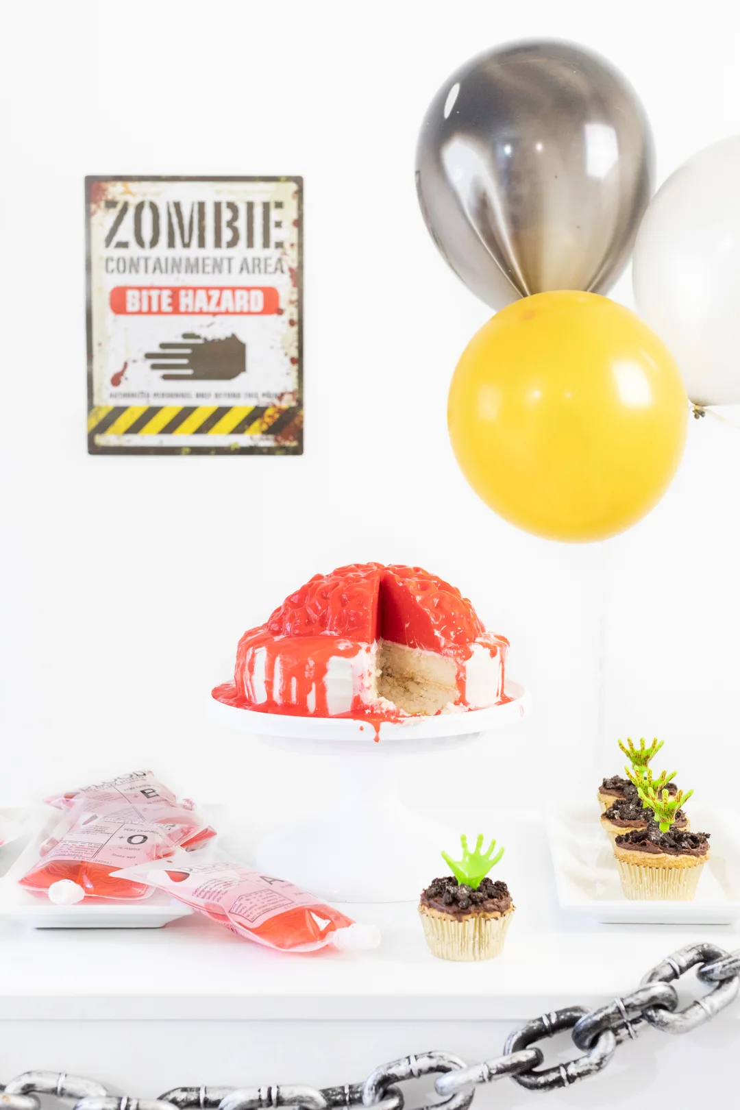 Simple Zombie Party Table