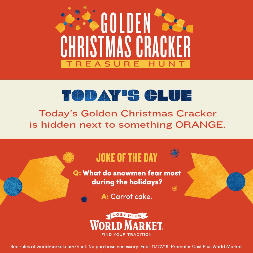 Todays Golden Cracker Clue 