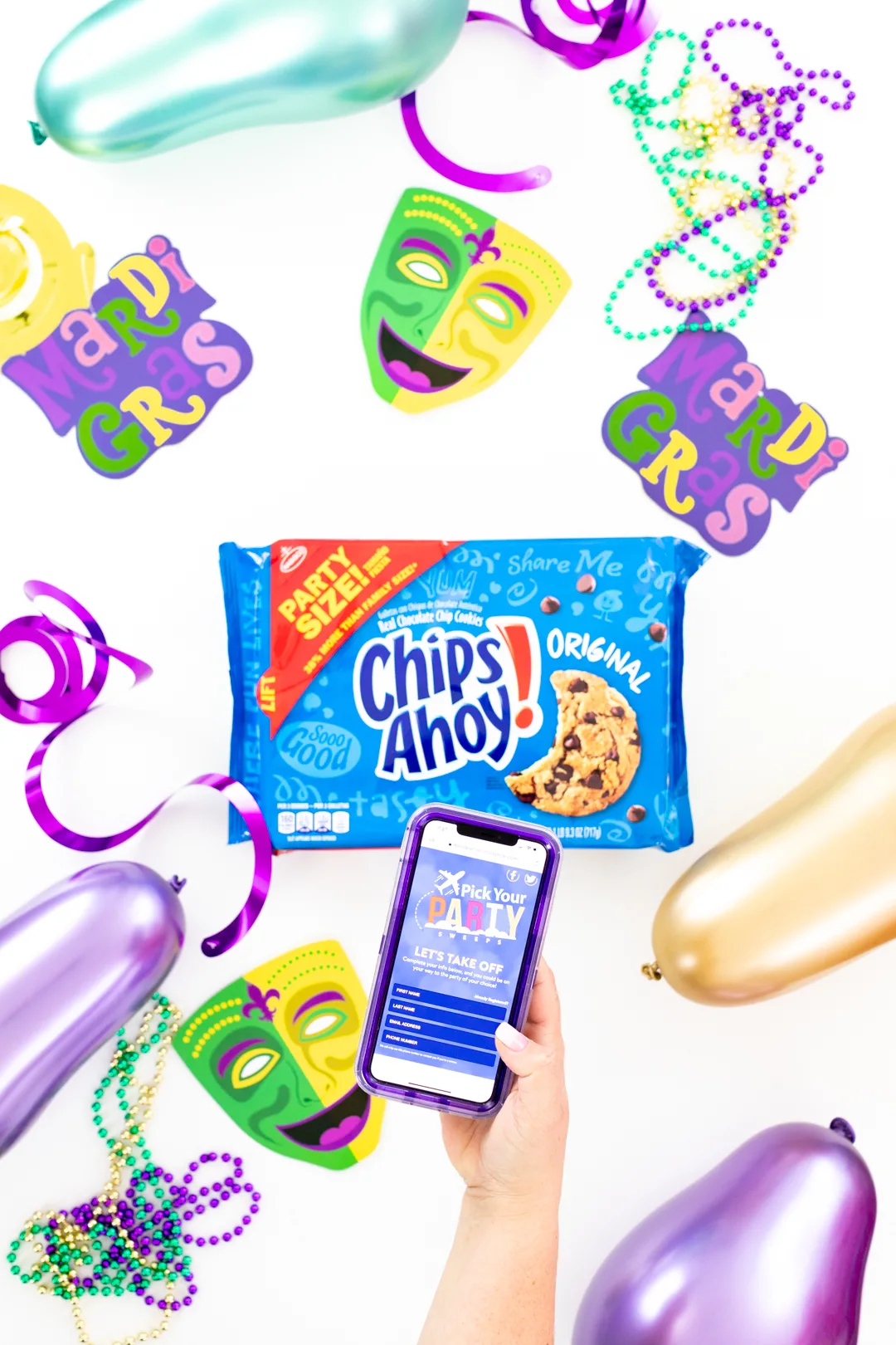 Party sized chips ahoy! packages