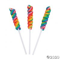 Mini Rainbow Twisty Lollipops
