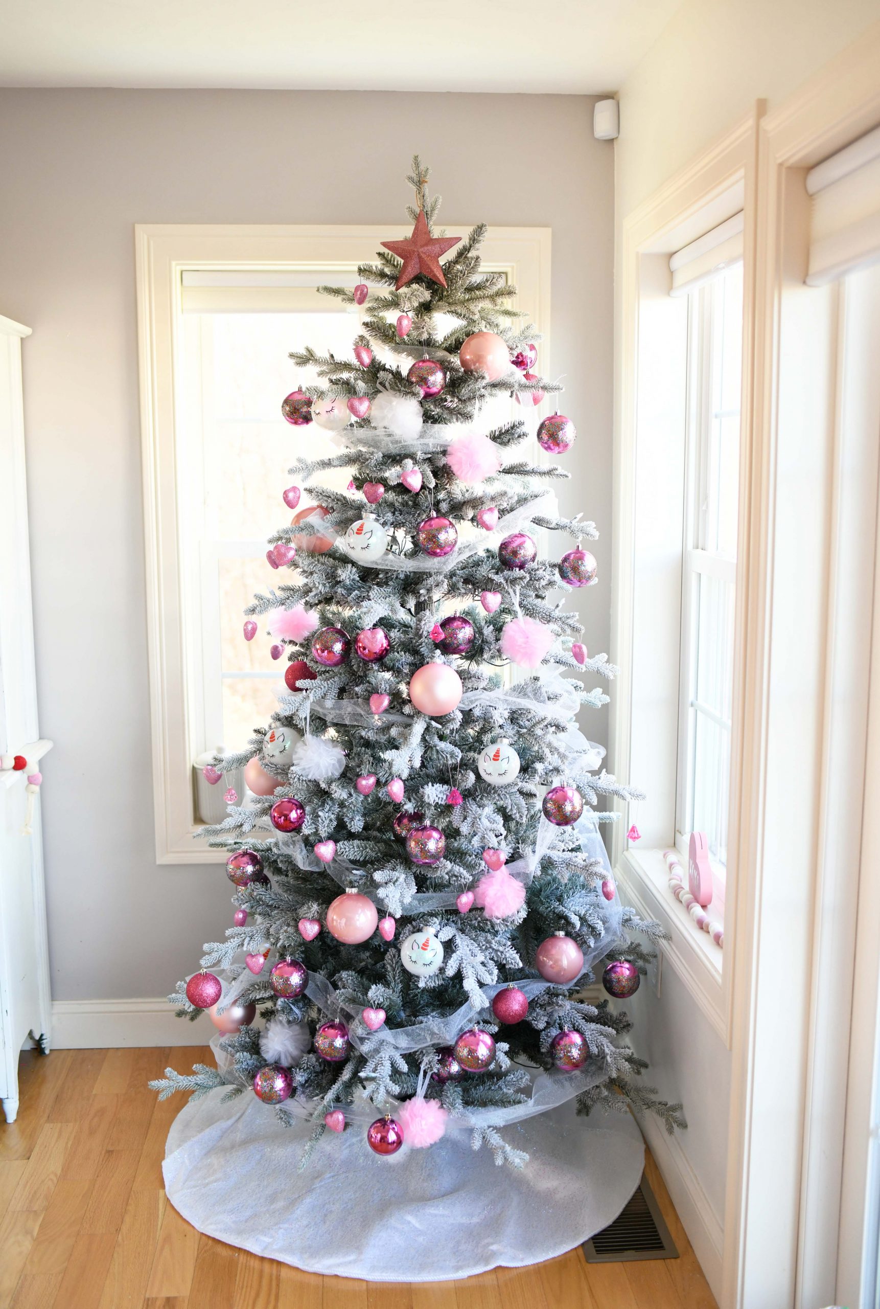 farmhouse style valentine's day tree