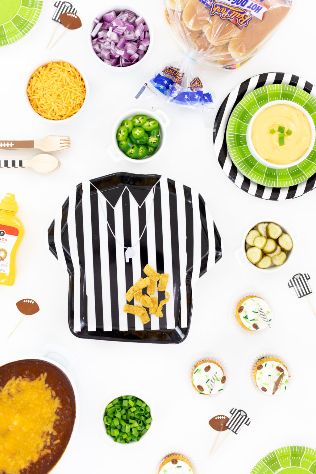 Chili Dog Bar for Game Day