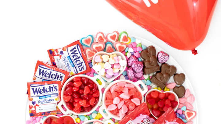 Valentine's Heart Shaped Candy Board