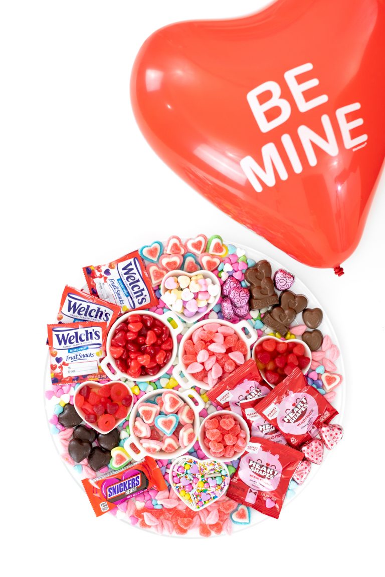 Valentine's Heart Shaped Candy Board