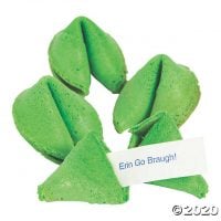 St. Patrick's Day Green Fortune Cookies