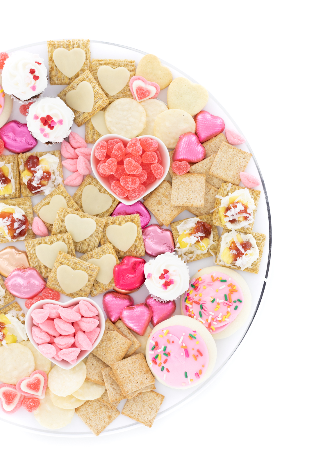 Pretty snack board for girls' night