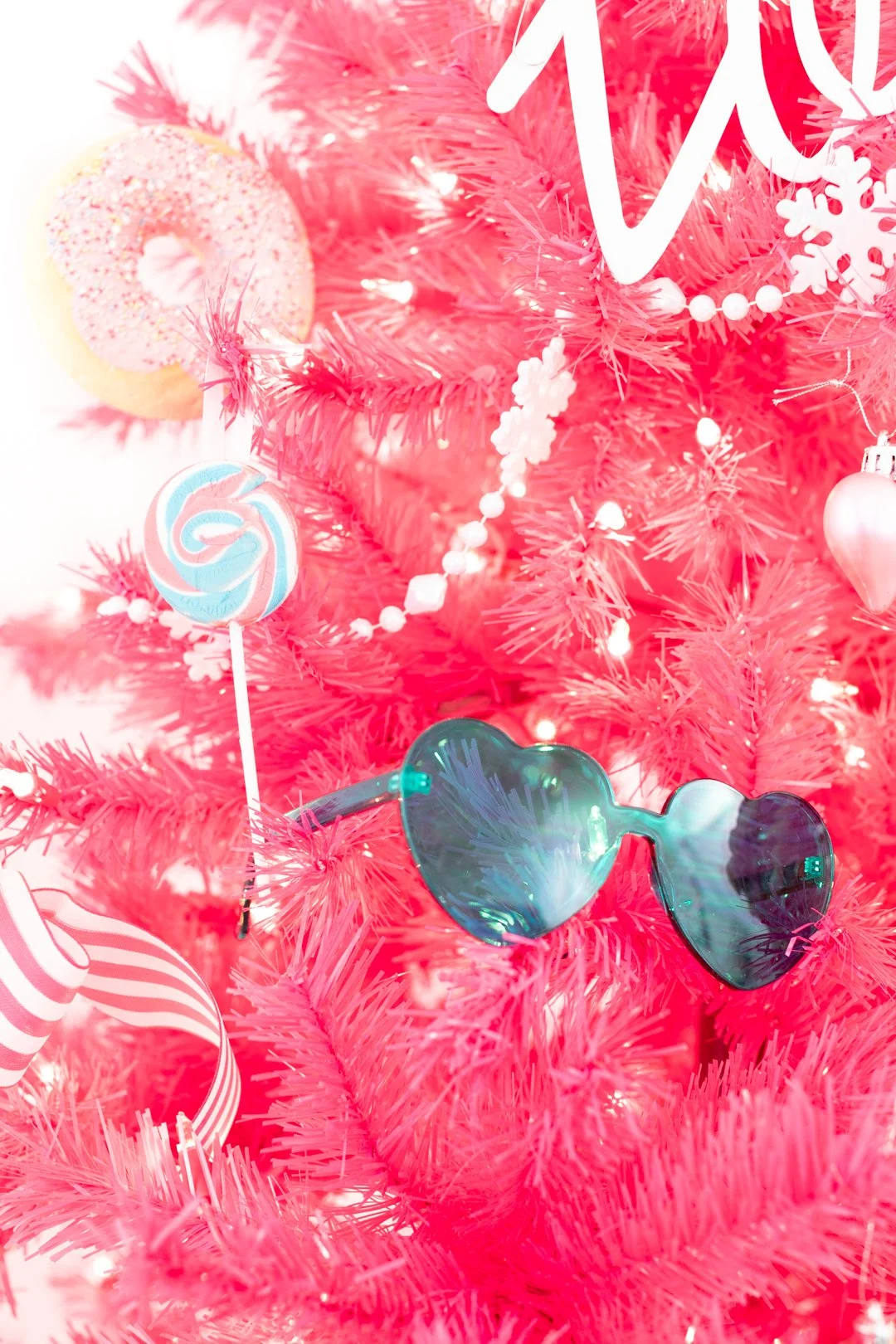 real lollipop made into an ornament