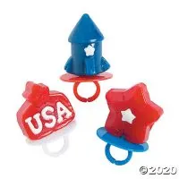 Patriotic Ring Lollipops 