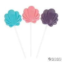 Pastel Seashell Lollipops 