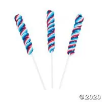 Patriotic Twist Lollipops