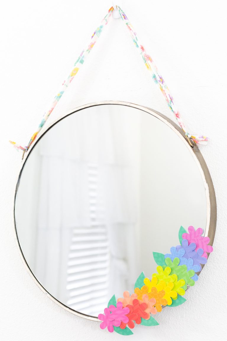 Flower Mirror Craft for Spring