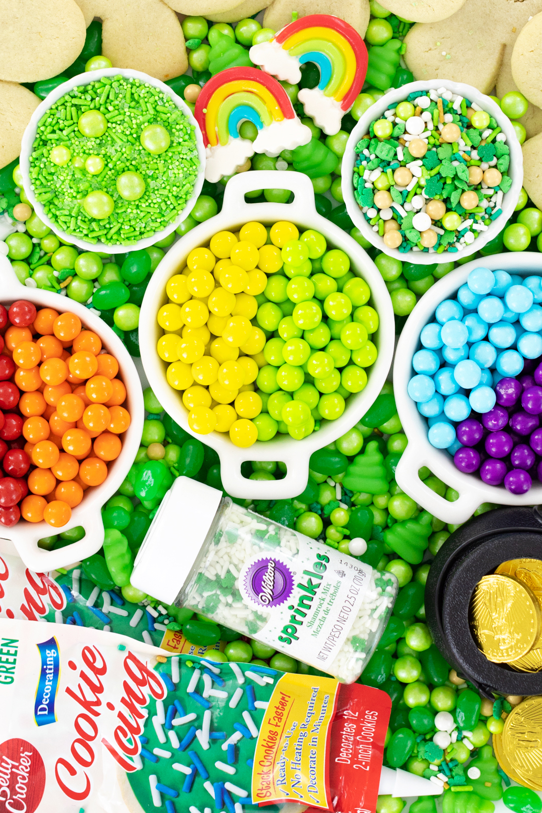 tray of st. patrick's day candy