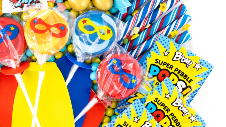 Superhero Candy Charcuterie Board