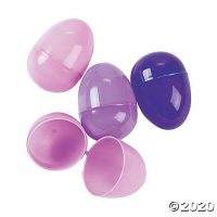 Bulk Purple Plastic Easter Eggs - 144 Pc.