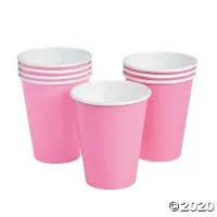 Candy Pink Paper Cups - 24 Ct. 