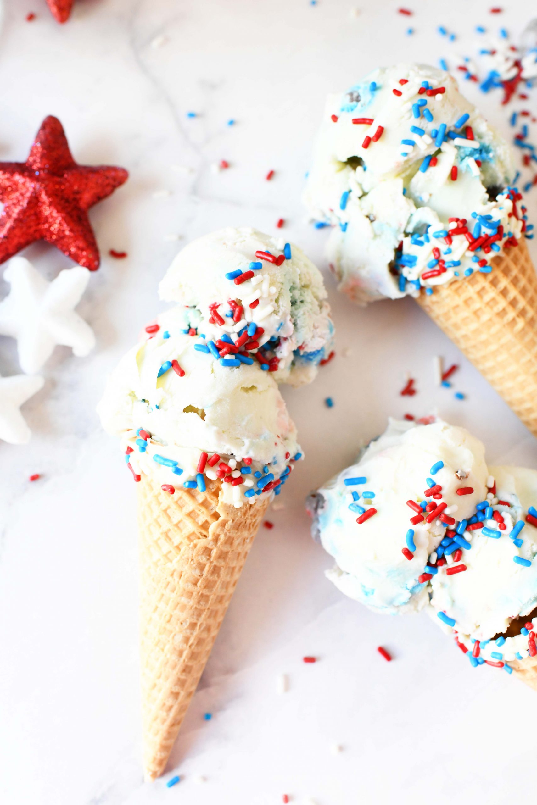 4th of july ice cream cones