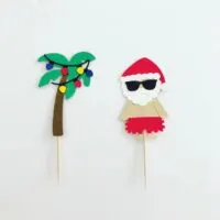 Christmas in July Cupcake Toppers