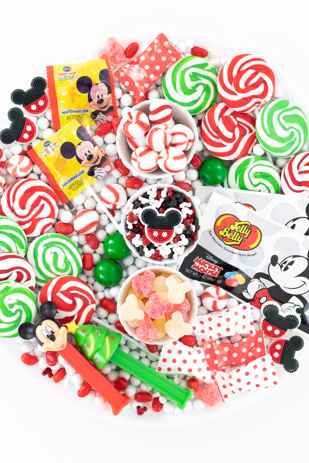 candy tray filled with mickey mouse inspired candies