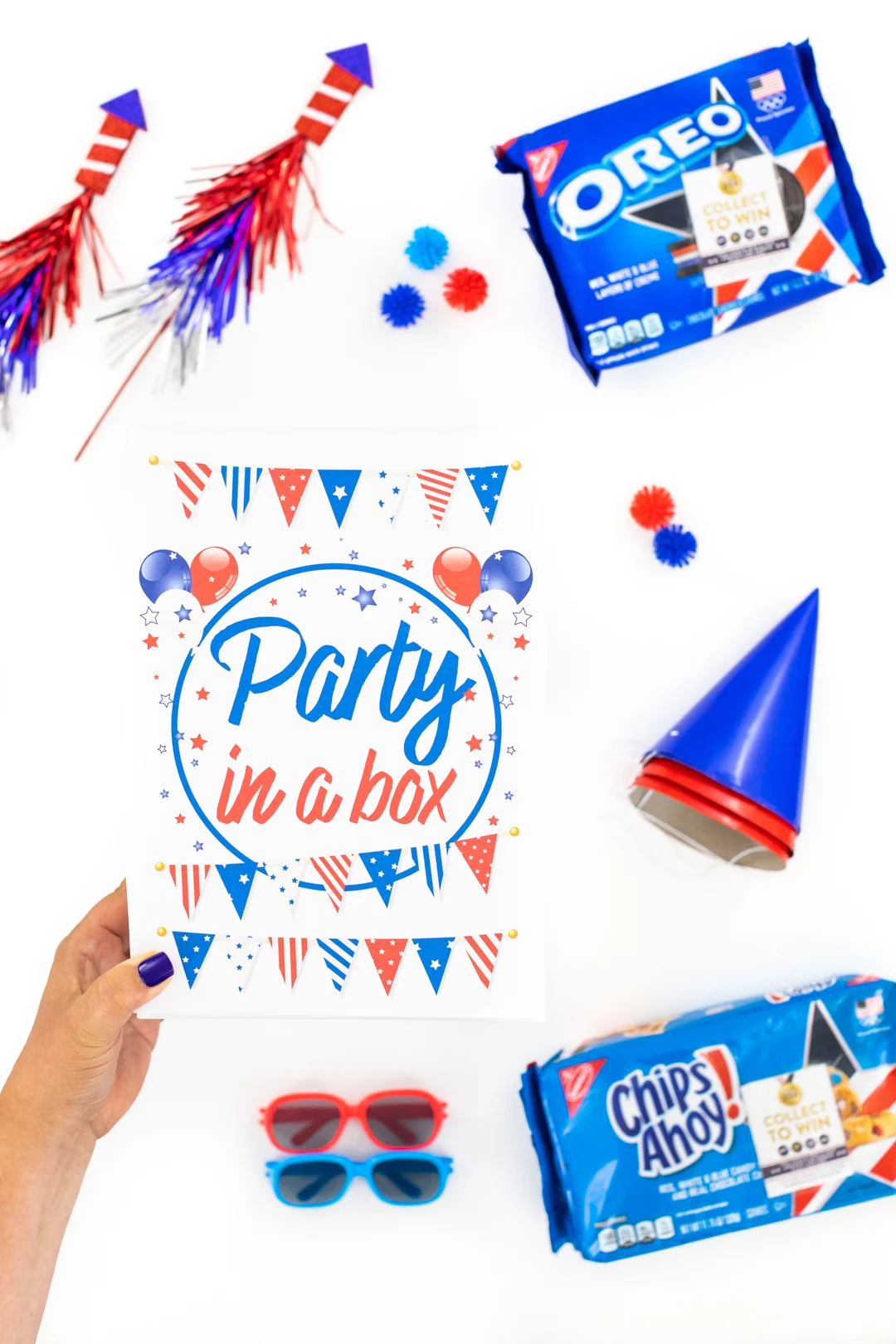 party in a box filled with fun goodies for an easy diy gift