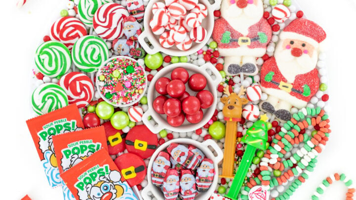 Santa Candy Charcuterie Board