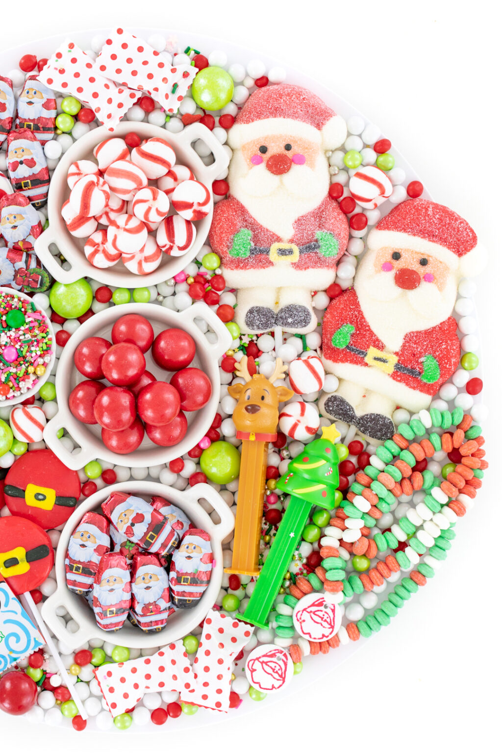 Santa Candy Charcuterie Board
