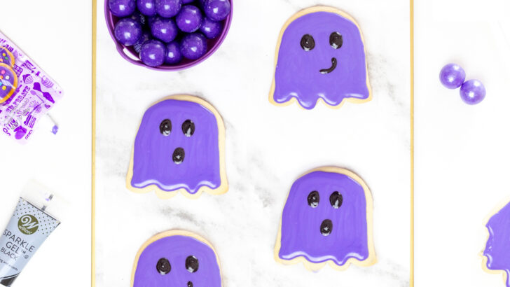 Purple Ghost Cookies