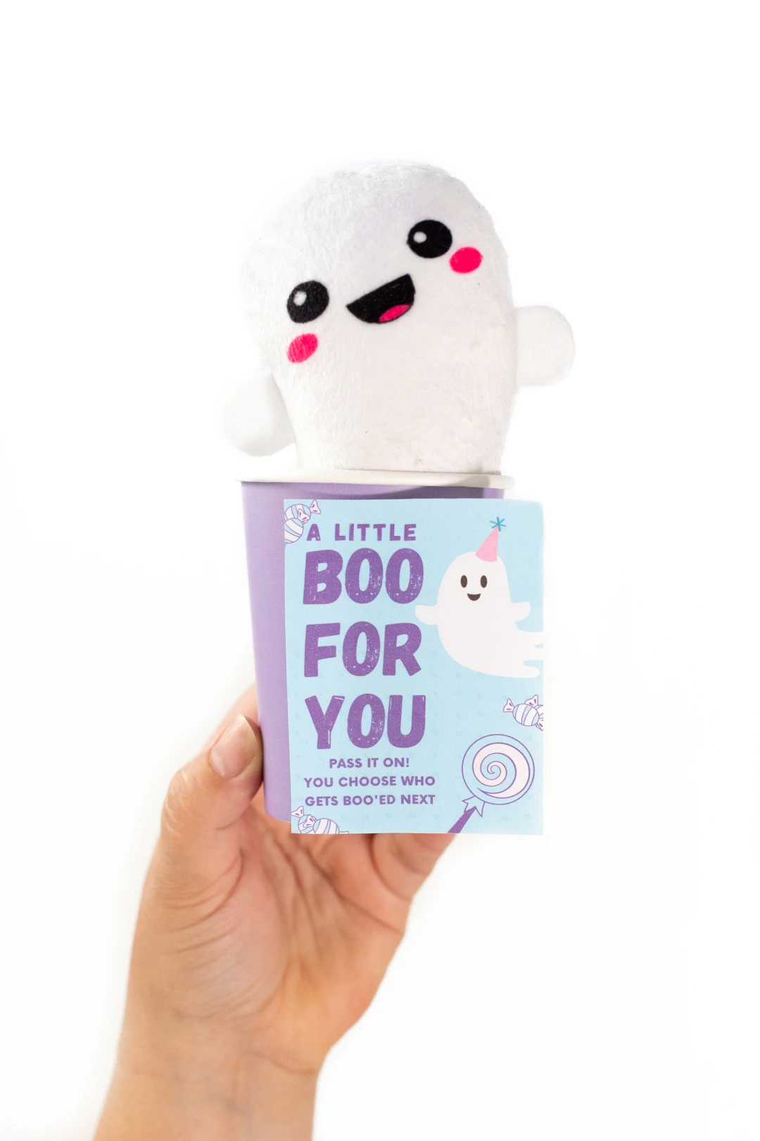 cute mini ghost stuffed animal gift