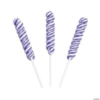 Purple Mini Twisty Lollipops