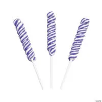 Purple Mini Twisty Lollipops