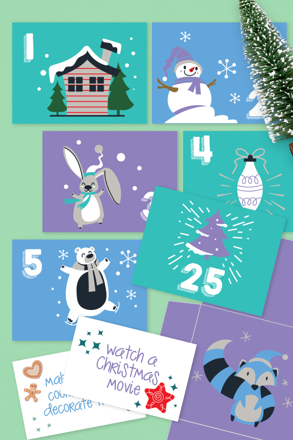 Printable Advent Calendar Envelopes