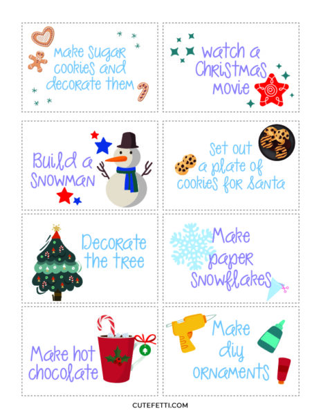 Printable Advent Calendar Envelopes