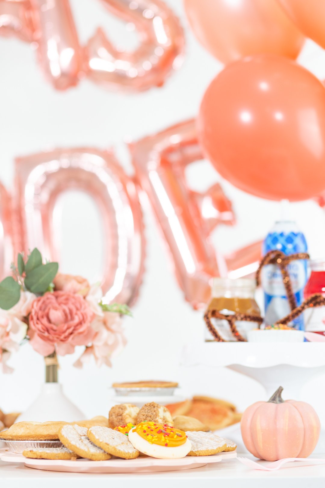 fun thanksgiving dessert bar table