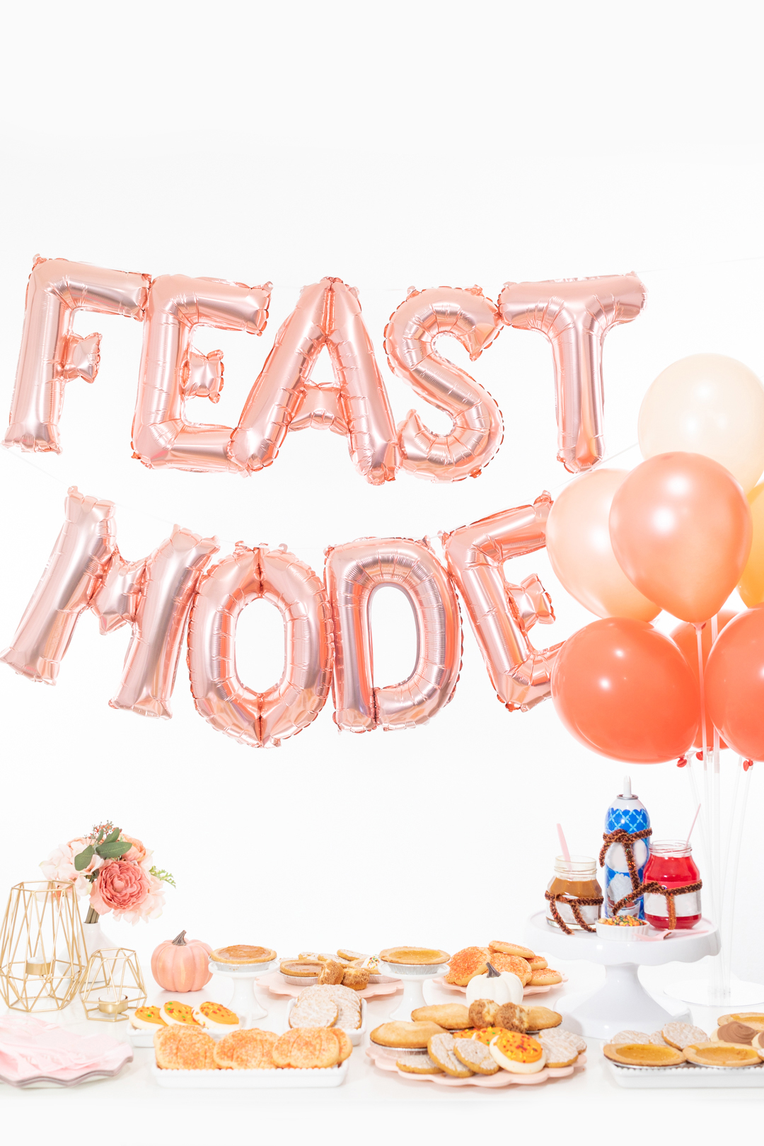 feast mood letter balloons