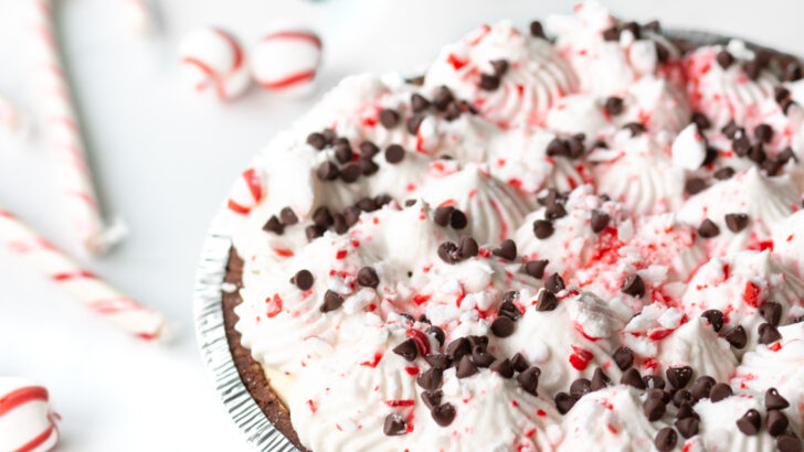 Peppermint Pudding Pie