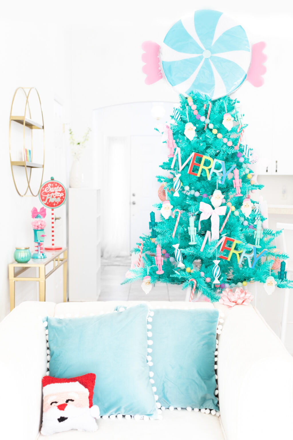 Teal Christmas Tree Decor Ideas