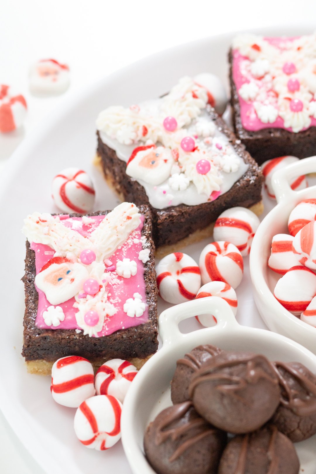 adorable ugly sweater brownies brookies with vintage santa vibe