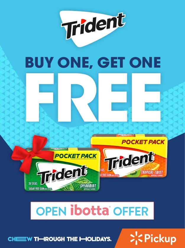 ibotta offer from trident