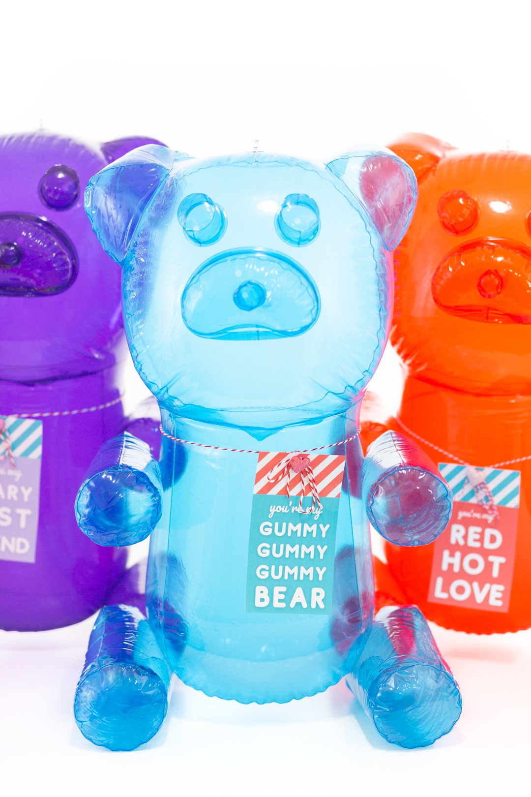 bunch of blow up gummy bears. Hilarious gift for V-day.