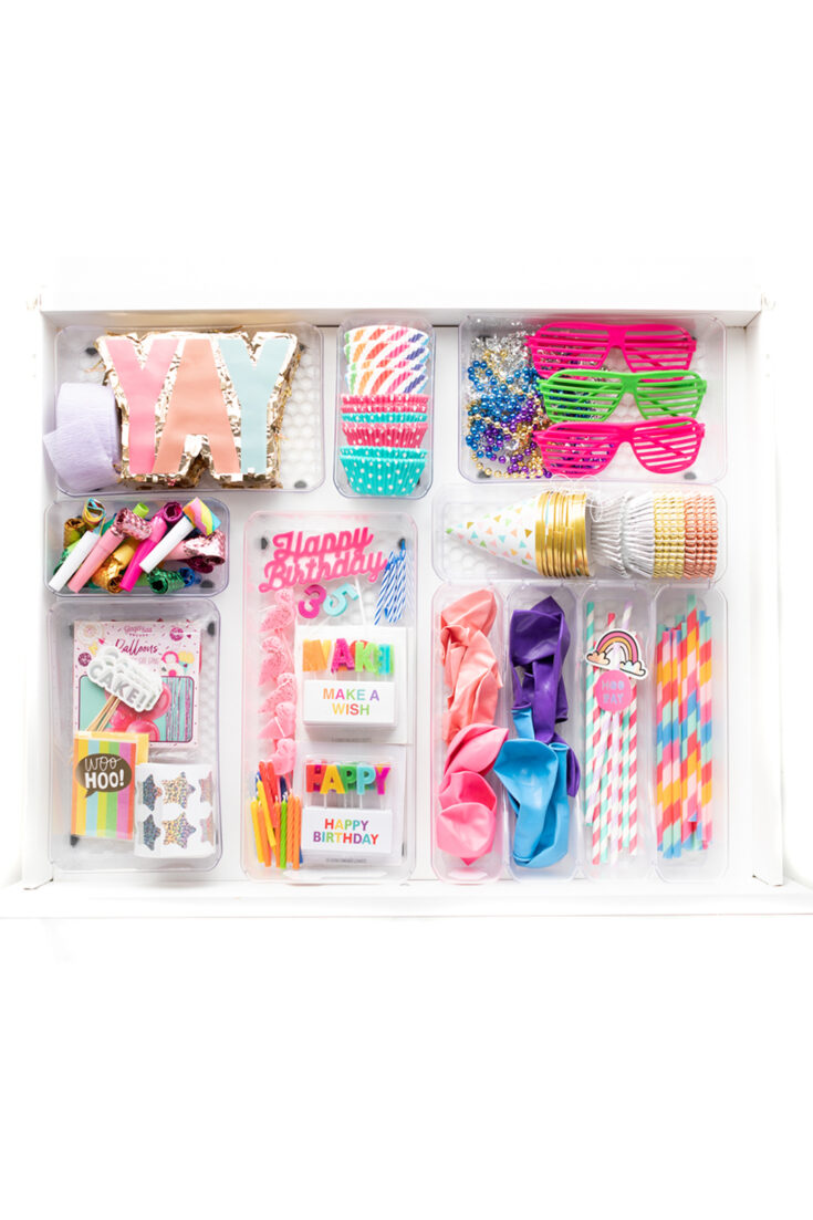 How To Set Up a Celebration Drawer | Cutefetti