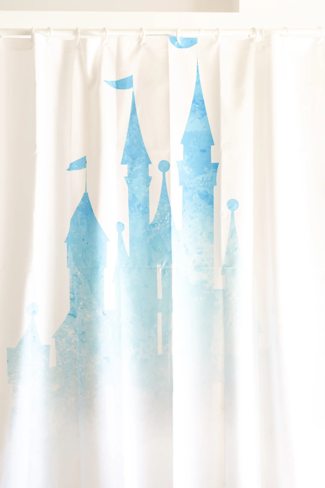 Disney Bathroom Mini Makeover On A, Magic Kingdom Shower Curtain