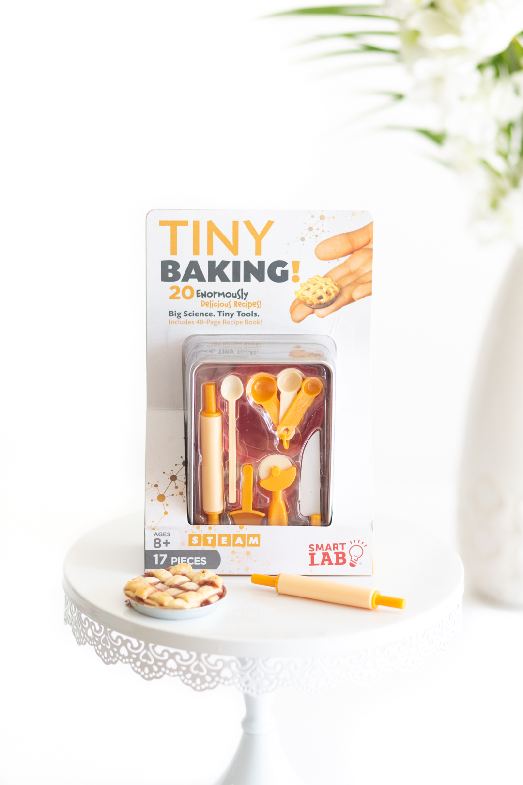 Tiny Baking Kit in package with mini baked pie and mini roller