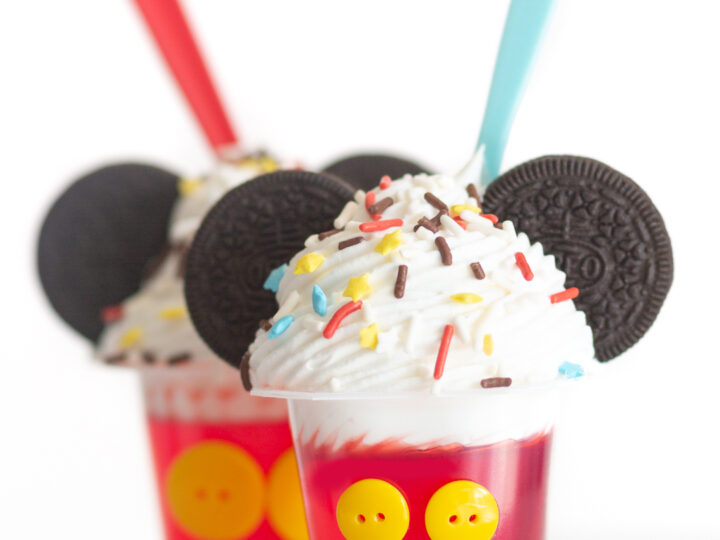 Mickey Mouse Gelatin Cups Dessert | Cutefetti