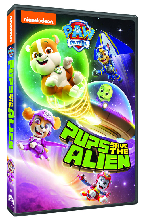 paw patrol pups save alien dvd promotional dvd cover art