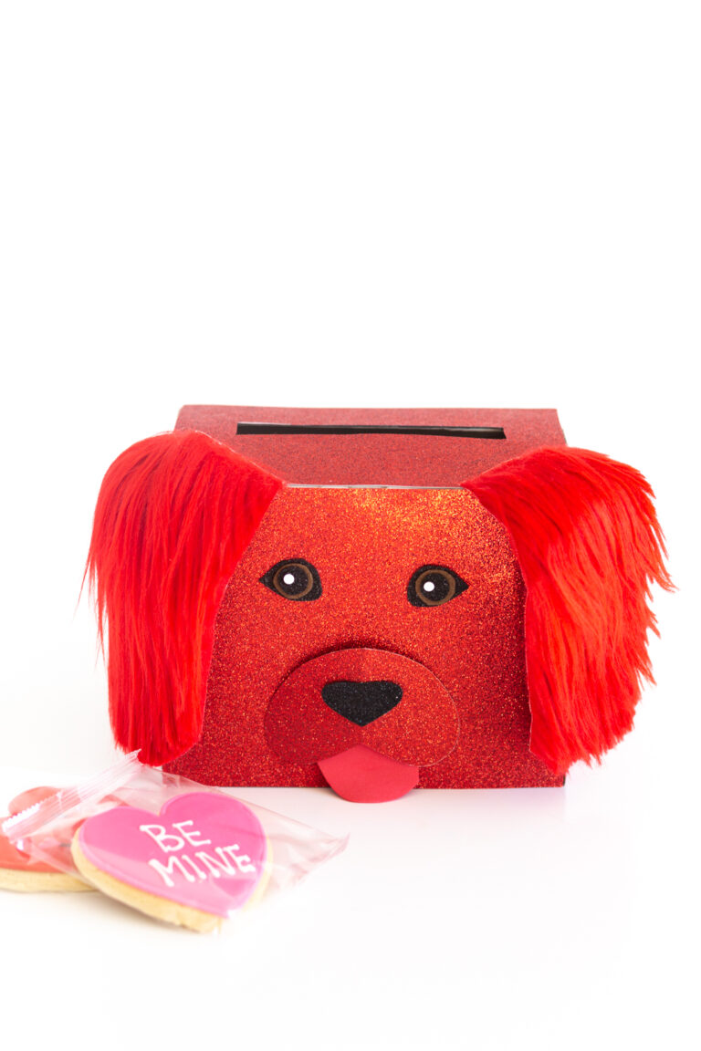 clifford the big red dog valentine's day mailbox collection box