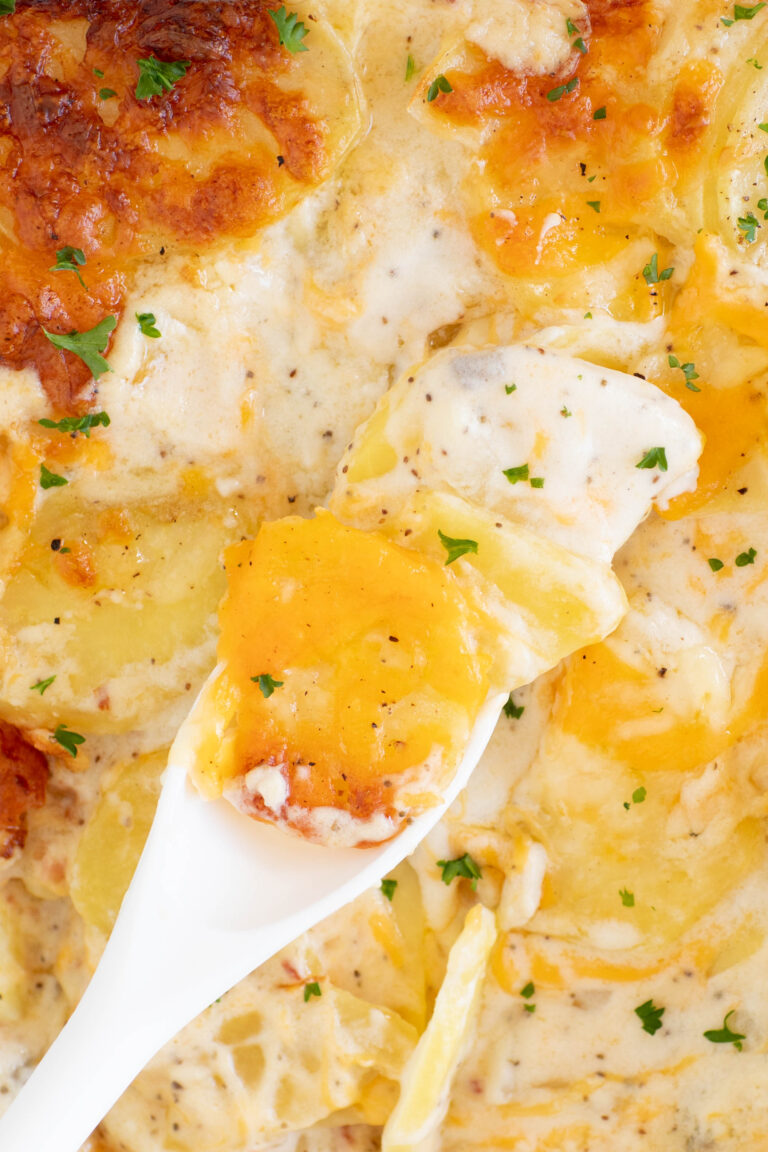 The Best Scalloped Potatoes with Mushroom Soup Cutefetti