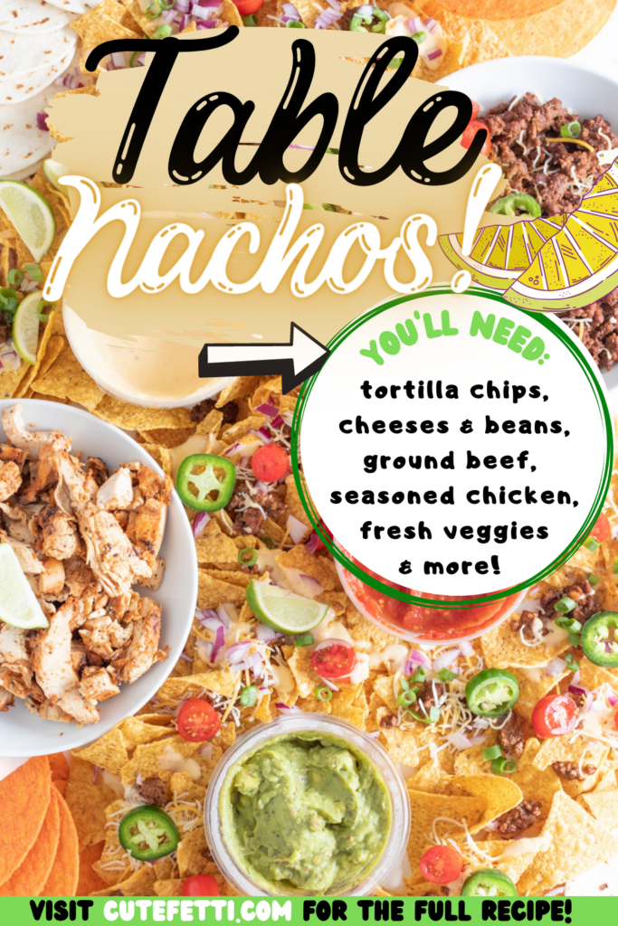 Epic Tabletop Nachos Spread for the Big Game