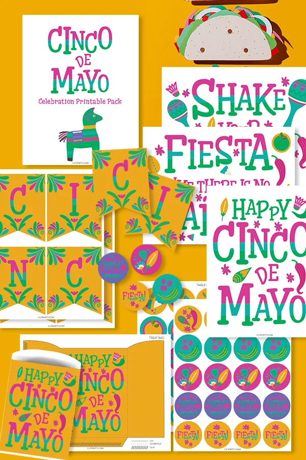 Free Printable Cinco De Mayo Invitation With Mini Bunting