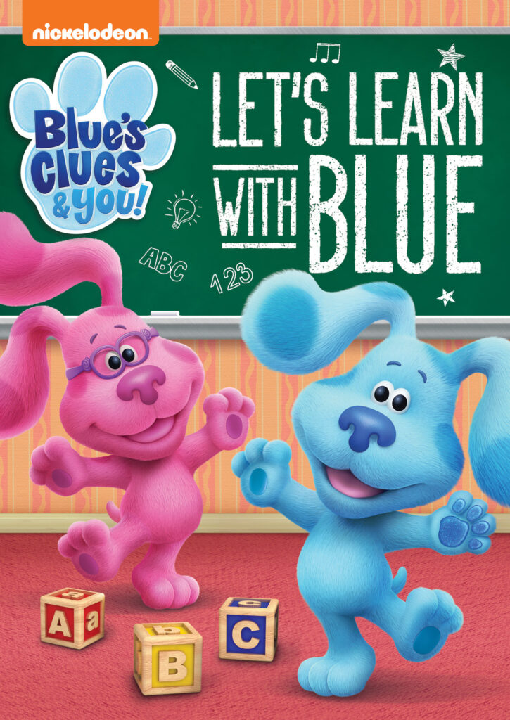 Blue's Clues & You! Let's Learn With Blue dvd promotional art