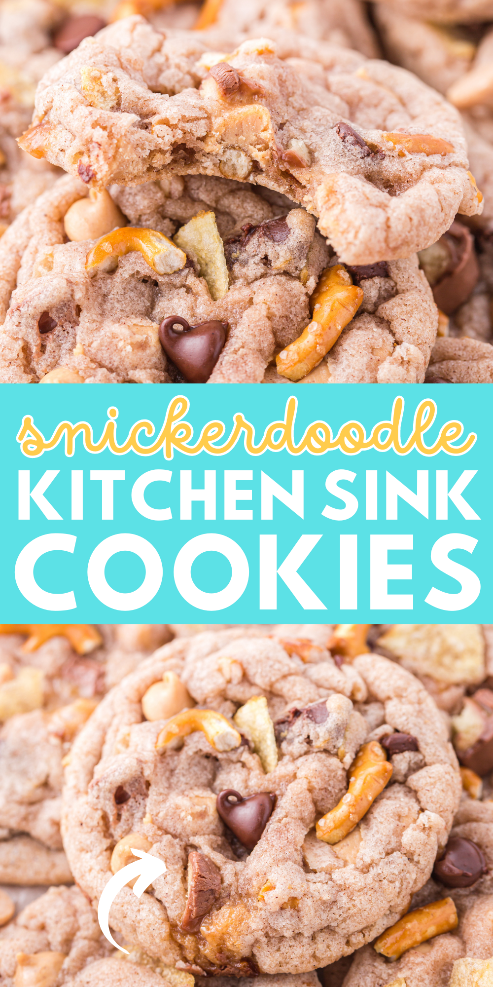 snickerdoodle cookies promotional pin image
